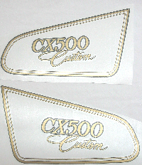 CX500 Custom Seitendeckel Aufkleber