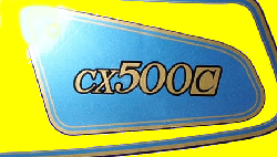 CX500C Seitendeckelaufkleber