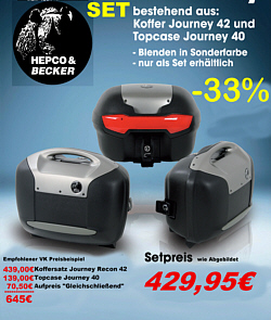 zum Vergrößern klicken      Hepco-Koffer Journes Sonderpreis CX500C und CX500 Tourer